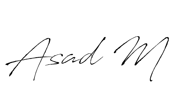 Also You can easily find your signature by using the search form. We will create Asad M name handwritten signature images for you free of cost using Antro_Vectra sign style. Asad M signature style 6 images and pictures png