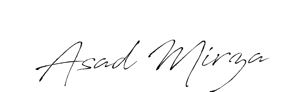 Design your own signature with our free online signature maker. With this signature software, you can create a handwritten (Antro_Vectra) signature for name Asad Mirza. Asad Mirza signature style 6 images and pictures png
