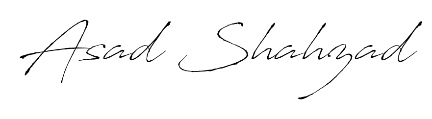 Make a beautiful signature design for name Asad Shahzad. With this signature (Antro_Vectra) style, you can create a handwritten signature for free. Asad Shahzad signature style 6 images and pictures png