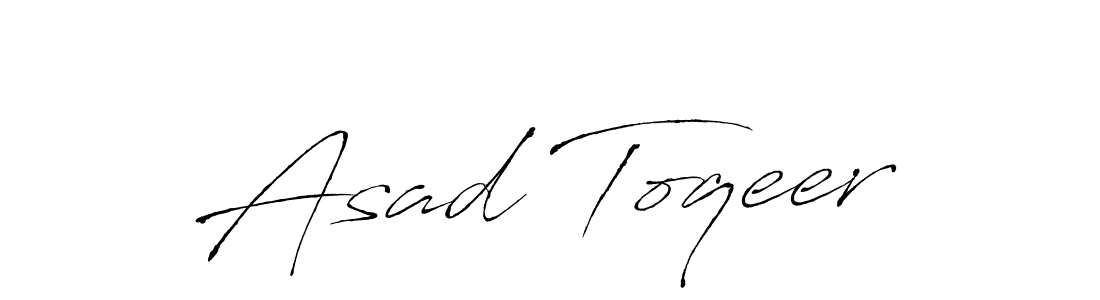 Asad Toqeer stylish signature style. Best Handwritten Sign (Antro_Vectra) for my name. Handwritten Signature Collection Ideas for my name Asad Toqeer. Asad Toqeer signature style 6 images and pictures png