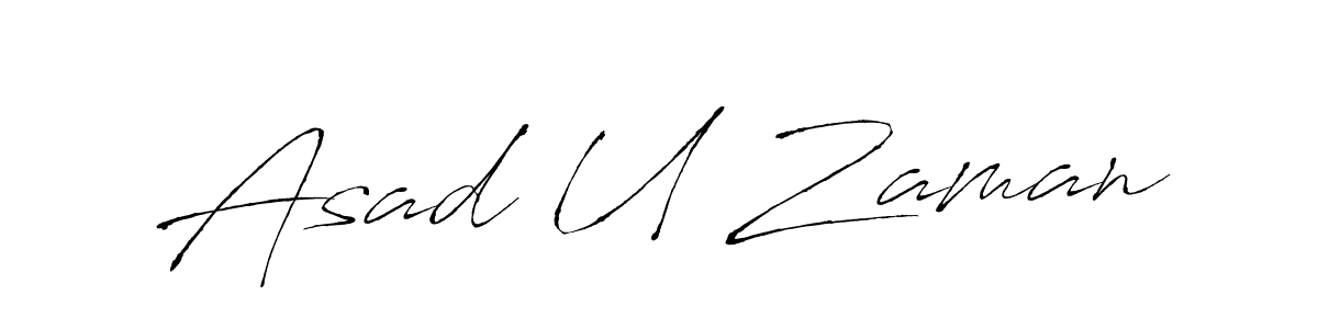The best way (Antro_Vectra) to make a short signature is to pick only two or three words in your name. The name Asad U Zaman include a total of six letters. For converting this name. Asad U Zaman signature style 6 images and pictures png