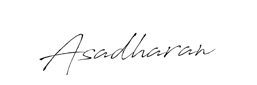 if you are searching for the best signature style for your name Asadharan. so please give up your signature search. here we have designed multiple signature styles  using Antro_Vectra. Asadharan signature style 6 images and pictures png