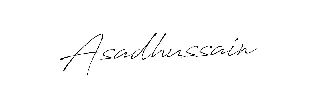 Asadhussain stylish signature style. Best Handwritten Sign (Antro_Vectra) for my name. Handwritten Signature Collection Ideas for my name Asadhussain. Asadhussain signature style 6 images and pictures png