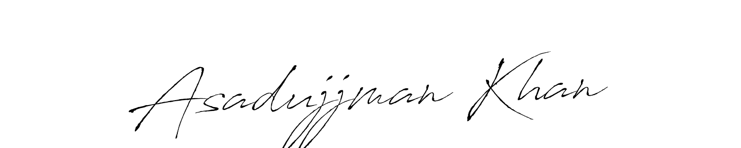 Also we have Asadujjman Khan name is the best signature style. Create professional handwritten signature collection using Antro_Vectra autograph style. Asadujjman Khan signature style 6 images and pictures png