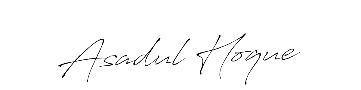Make a beautiful signature design for name Asadul Hoque. With this signature (Antro_Vectra) style, you can create a handwritten signature for free. Asadul Hoque signature style 6 images and pictures png