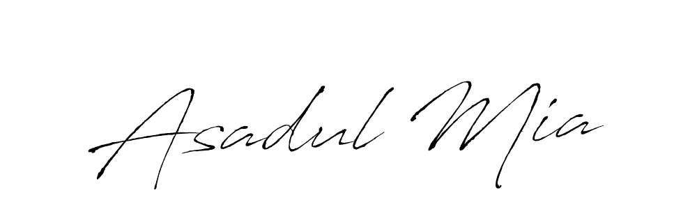 How to make Asadul Mia name signature. Use Antro_Vectra style for creating short signs online. This is the latest handwritten sign. Asadul Mia signature style 6 images and pictures png