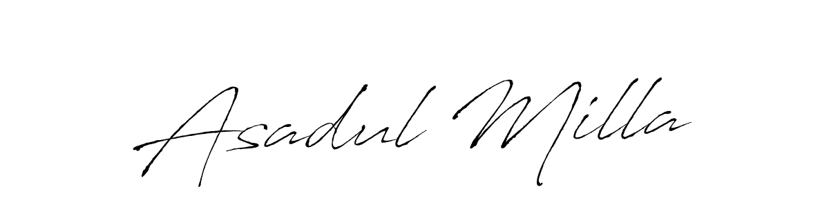 Also we have Asadul Milla name is the best signature style. Create professional handwritten signature collection using Antro_Vectra autograph style. Asadul Milla signature style 6 images and pictures png