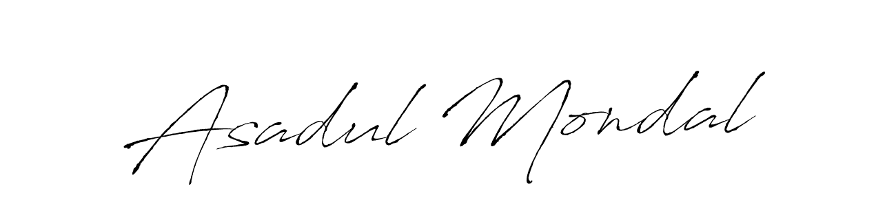 Make a beautiful signature design for name Asadul Mondal. With this signature (Antro_Vectra) style, you can create a handwritten signature for free. Asadul Mondal signature style 6 images and pictures png