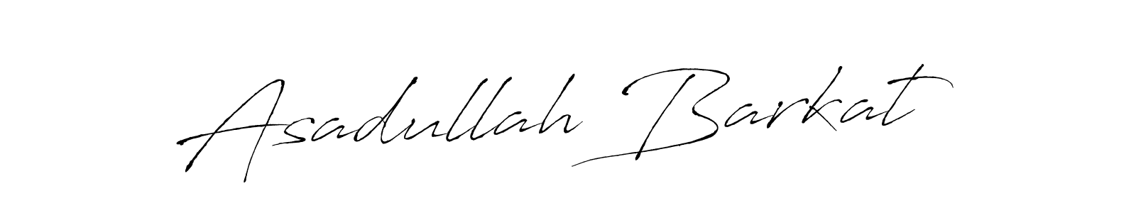 Design your own signature with our free online signature maker. With this signature software, you can create a handwritten (Antro_Vectra) signature for name Asadullah Barkat. Asadullah Barkat signature style 6 images and pictures png