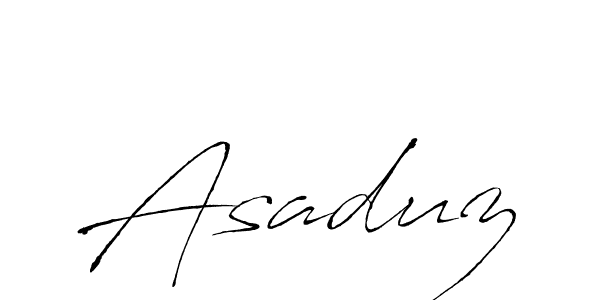 Asaduz stylish signature style. Best Handwritten Sign (Antro_Vectra) for my name. Handwritten Signature Collection Ideas for my name Asaduz. Asaduz signature style 6 images and pictures png