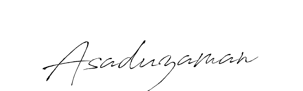 Make a beautiful signature design for name Asaduzaman. With this signature (Antro_Vectra) style, you can create a handwritten signature for free. Asaduzaman signature style 6 images and pictures png