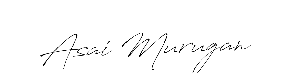 Create a beautiful signature design for name Asai Murugan. With this signature (Antro_Vectra) fonts, you can make a handwritten signature for free. Asai Murugan signature style 6 images and pictures png