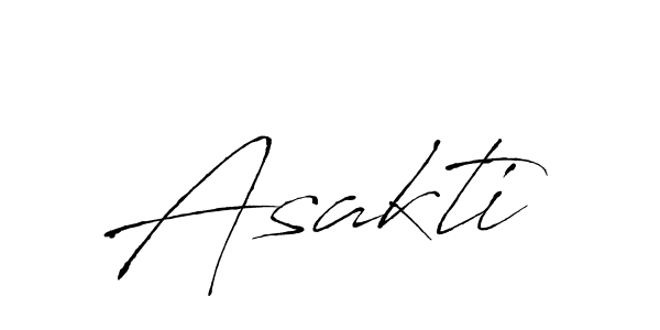 Design your own signature with our free online signature maker. With this signature software, you can create a handwritten (Antro_Vectra) signature for name Asakti. Asakti signature style 6 images and pictures png