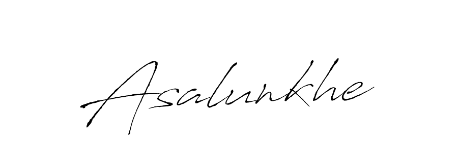 if you are searching for the best signature style for your name Asalunkhe. so please give up your signature search. here we have designed multiple signature styles  using Antro_Vectra. Asalunkhe signature style 6 images and pictures png