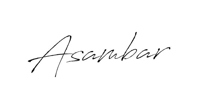 Create a beautiful signature design for name Asambar. With this signature (Antro_Vectra) fonts, you can make a handwritten signature for free. Asambar signature style 6 images and pictures png