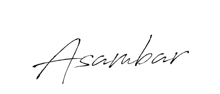 Make a beautiful signature design for name Asambar. With this signature (Antro_Vectra) style, you can create a handwritten signature for free. Asambar signature style 6 images and pictures png