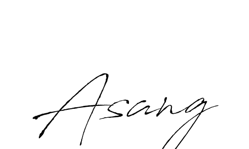 Design your own signature with our free online signature maker. With this signature software, you can create a handwritten (Antro_Vectra) signature for name Asang. Asang signature style 6 images and pictures png