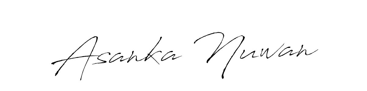 Make a beautiful signature design for name Asanka Nuwan. With this signature (Antro_Vectra) style, you can create a handwritten signature for free. Asanka Nuwan signature style 6 images and pictures png