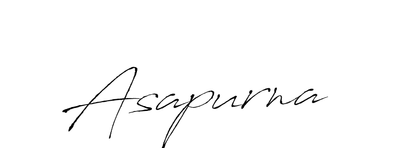 The best way (Antro_Vectra) to make a short signature is to pick only two or three words in your name. The name Asapurna include a total of six letters. For converting this name. Asapurna signature style 6 images and pictures png