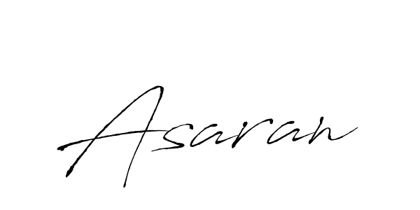 Use a signature maker to create a handwritten signature online. With this signature software, you can design (Antro_Vectra) your own signature for name Asaran. Asaran signature style 6 images and pictures png