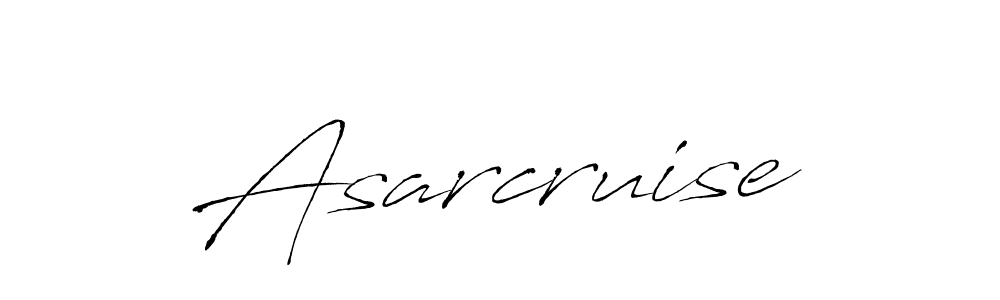 How to make Asarcruise name signature. Use Antro_Vectra style for creating short signs online. This is the latest handwritten sign. Asarcruise signature style 6 images and pictures png