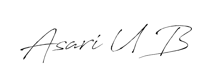 Also You can easily find your signature by using the search form. We will create Asari U B name handwritten signature images for you free of cost using Antro_Vectra sign style. Asari U B signature style 6 images and pictures png