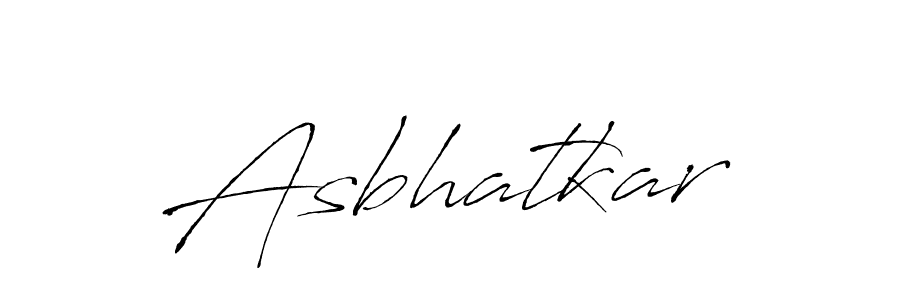 Create a beautiful signature design for name Asbhatkar. With this signature (Antro_Vectra) fonts, you can make a handwritten signature for free. Asbhatkar signature style 6 images and pictures png