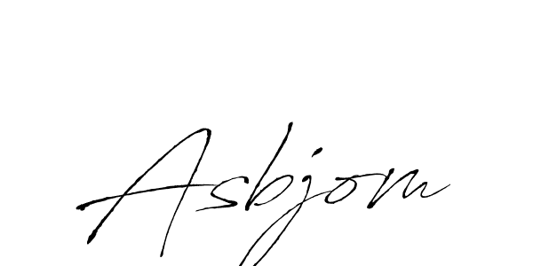 Make a beautiful signature design for name Asbjom. With this signature (Antro_Vectra) style, you can create a handwritten signature for free. Asbjom signature style 6 images and pictures png