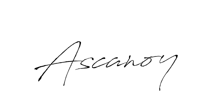 Design your own signature with our free online signature maker. With this signature software, you can create a handwritten (Antro_Vectra) signature for name Ascanoy. Ascanoy signature style 6 images and pictures png