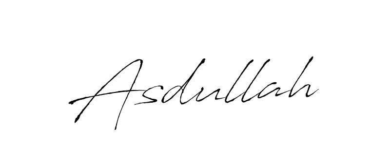 How to make Asdullah signature? Antro_Vectra is a professional autograph style. Create handwritten signature for Asdullah name. Asdullah signature style 6 images and pictures png