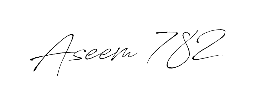 Design your own signature with our free online signature maker. With this signature software, you can create a handwritten (Antro_Vectra) signature for name Aseem 782. Aseem 782 signature style 6 images and pictures png