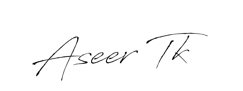 Create a beautiful signature design for name Aseer Tk. With this signature (Antro_Vectra) fonts, you can make a handwritten signature for free. Aseer Tk signature style 6 images and pictures png