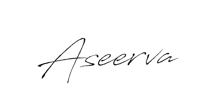 How to make Aseerva name signature. Use Antro_Vectra style for creating short signs online. This is the latest handwritten sign. Aseerva signature style 6 images and pictures png