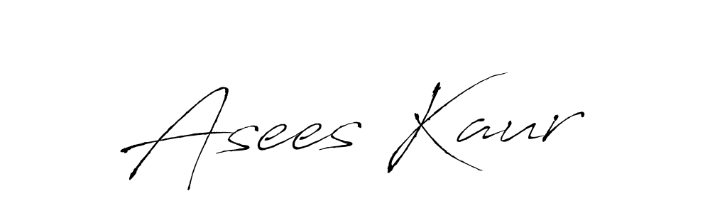Create a beautiful signature design for name Asees Kaur. With this signature (Antro_Vectra) fonts, you can make a handwritten signature for free. Asees Kaur signature style 6 images and pictures png