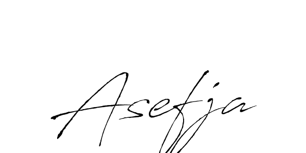 Use a signature maker to create a handwritten signature online. With this signature software, you can design (Antro_Vectra) your own signature for name Asefja. Asefja signature style 6 images and pictures png