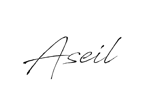 Use a signature maker to create a handwritten signature online. With this signature software, you can design (Antro_Vectra) your own signature for name Aseil. Aseil signature style 6 images and pictures png