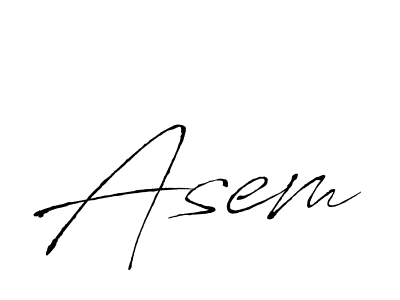 Make a beautiful signature design for name Asem. With this signature (Antro_Vectra) style, you can create a handwritten signature for free. Asem signature style 6 images and pictures png