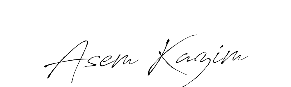 Create a beautiful signature design for name Asem Kazim. With this signature (Antro_Vectra) fonts, you can make a handwritten signature for free. Asem Kazim signature style 6 images and pictures png