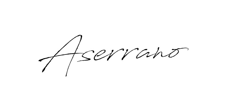You should practise on your own different ways (Antro_Vectra) to write your name (Aserrano) in signature. don't let someone else do it for you. Aserrano signature style 6 images and pictures png