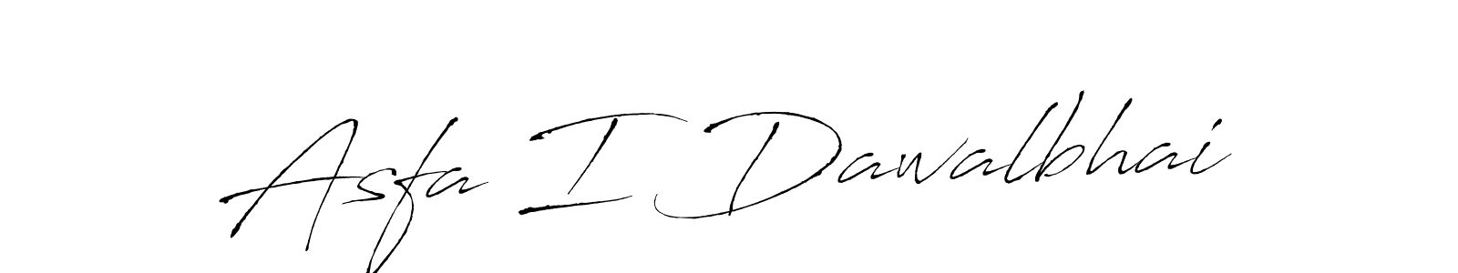 Asfa I Dawalbhai stylish signature style. Best Handwritten Sign (Antro_Vectra) for my name. Handwritten Signature Collection Ideas for my name Asfa I Dawalbhai. Asfa I Dawalbhai signature style 6 images and pictures png