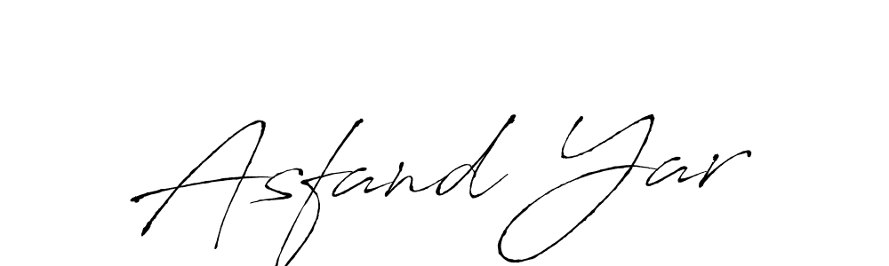 Design your own signature with our free online signature maker. With this signature software, you can create a handwritten (Antro_Vectra) signature for name Asfand Yar. Asfand Yar signature style 6 images and pictures png