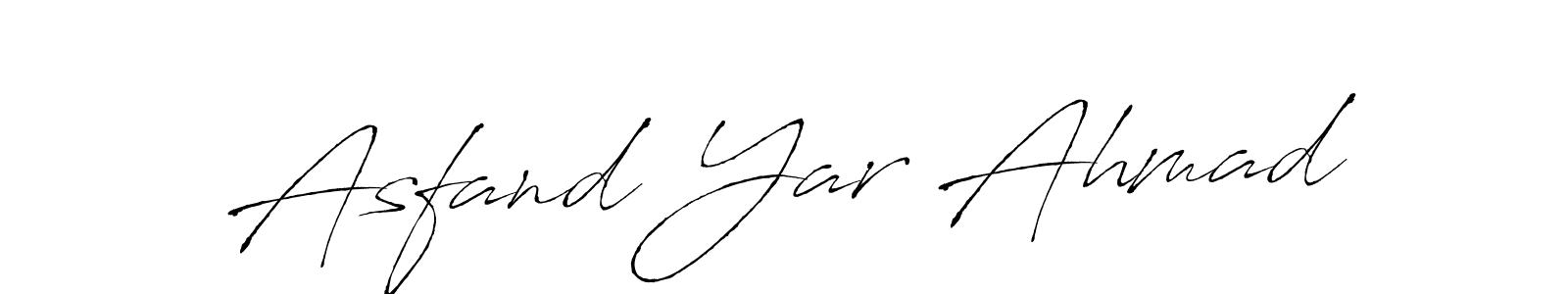 Make a beautiful signature design for name Asfand Yar Ahmad. With this signature (Antro_Vectra) style, you can create a handwritten signature for free. Asfand Yar Ahmad signature style 6 images and pictures png