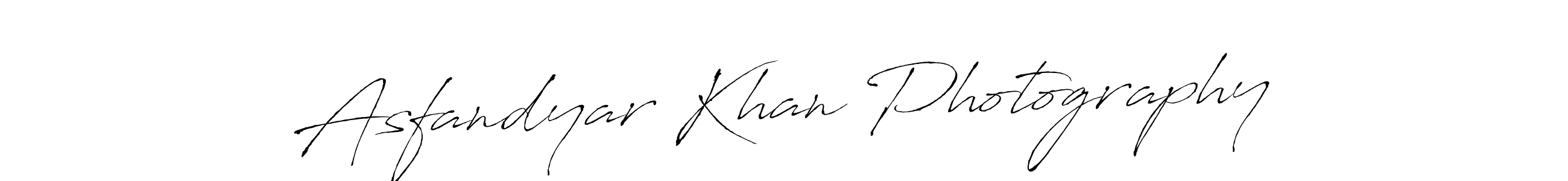 Design your own signature with our free online signature maker. With this signature software, you can create a handwritten (Antro_Vectra) signature for name Asfandyar Khan Photography. Asfandyar Khan Photography signature style 6 images and pictures png