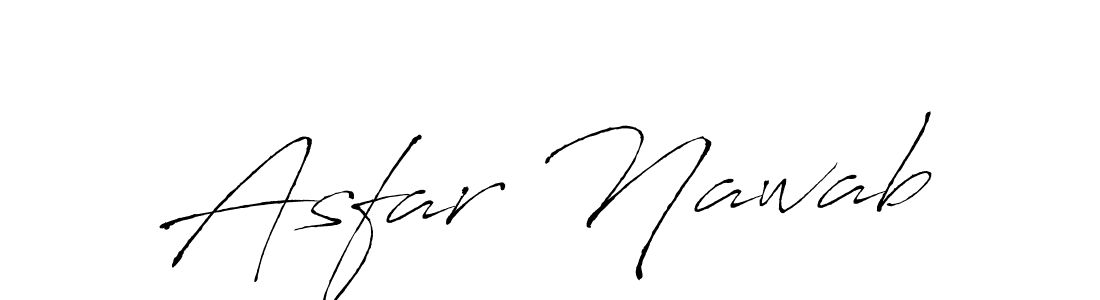 Make a beautiful signature design for name Asfar Nawab. With this signature (Antro_Vectra) style, you can create a handwritten signature for free. Asfar Nawab signature style 6 images and pictures png