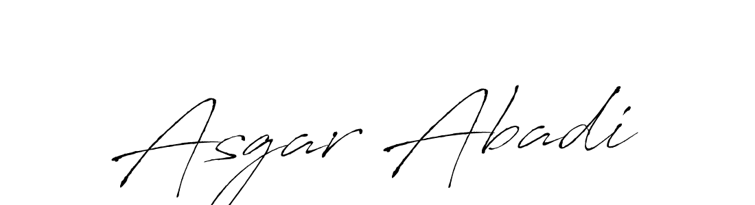 Create a beautiful signature design for name Asgar Abadi. With this signature (Antro_Vectra) fonts, you can make a handwritten signature for free. Asgar Abadi signature style 6 images and pictures png