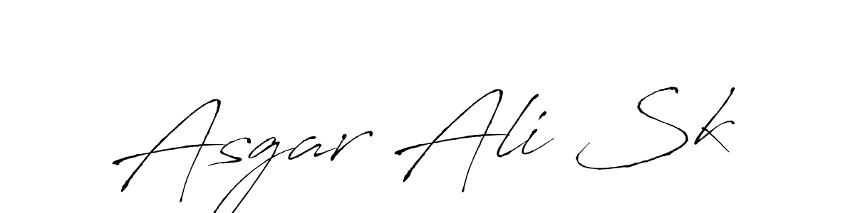 Asgar Ali Sk stylish signature style. Best Handwritten Sign (Antro_Vectra) for my name. Handwritten Signature Collection Ideas for my name Asgar Ali Sk. Asgar Ali Sk signature style 6 images and pictures png