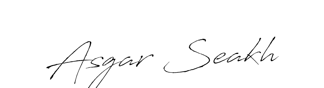 The best way (Antro_Vectra) to make a short signature is to pick only two or three words in your name. The name Asgar Seakh include a total of six letters. For converting this name. Asgar Seakh signature style 6 images and pictures png