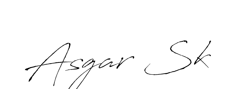 Create a beautiful signature design for name Asgar Sk. With this signature (Antro_Vectra) fonts, you can make a handwritten signature for free. Asgar Sk signature style 6 images and pictures png