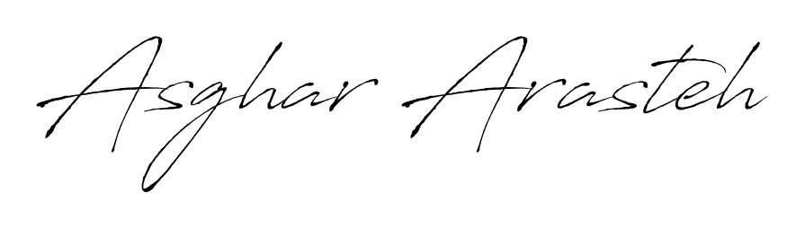 Designed for modern professionals: Asghar Arasteh name signature crafted with Antro_Vectra script. Ready for digital PDF workflows. Asghar Arasteh signature style 6 images and pictures png