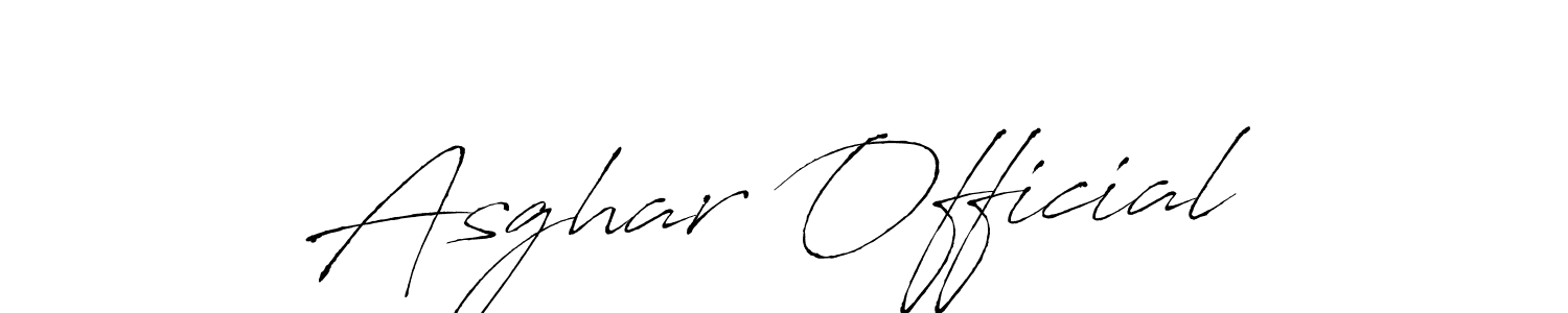 You should practise on your own different ways (Antro_Vectra) to write your name (Asghar Official) in signature. don't let someone else do it for you. Asghar Official signature style 6 images and pictures png